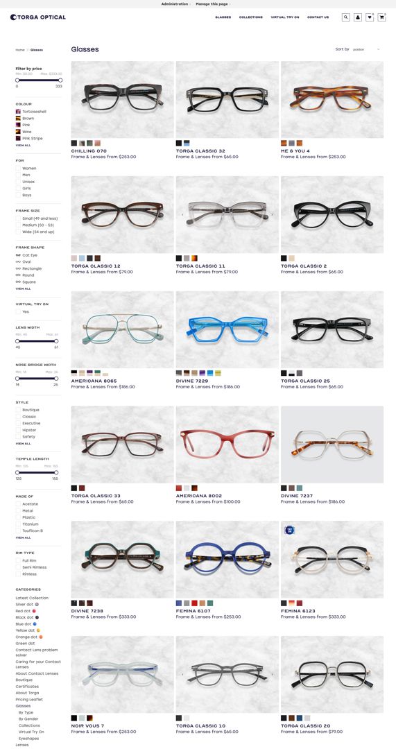 Case study torgaoptical.com Image 1